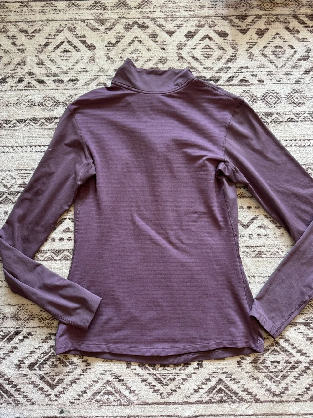 Nike Plum Half-Zip Long Sleeve Top